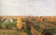 Levitan, Isaak Golden autumn in the Village oil painting